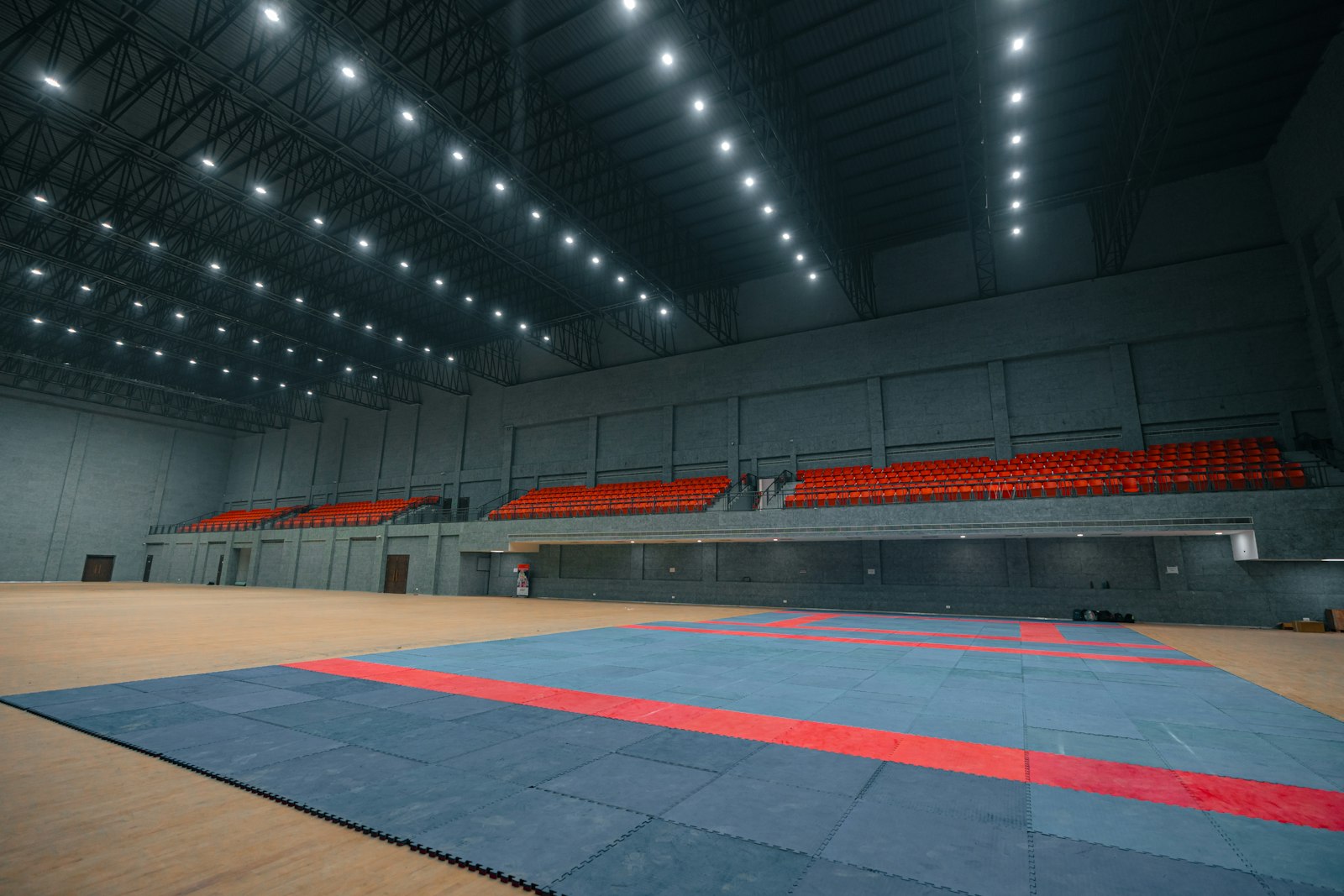 Interior of a martial arts dojo