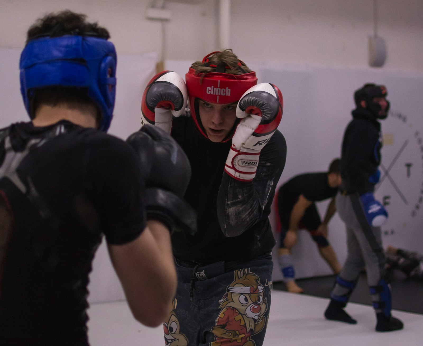 Adult practicing self-defense training